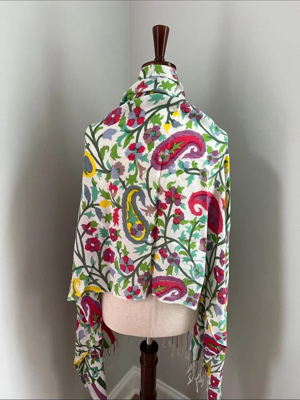 Floral Multi-Color Lightweight Women’s Scarf Size: 28.5” W x  79” L